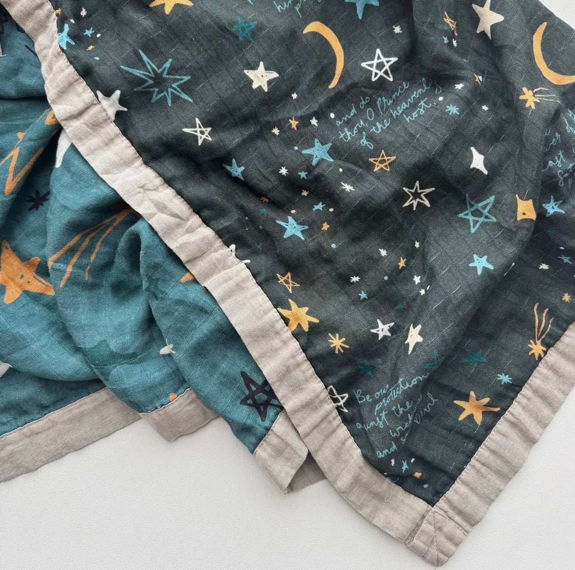 St. Michael Prayer Luxury Double Sided Muslin Catholic Blanket ~ PRE-ORDER SHIPS MID MARCH