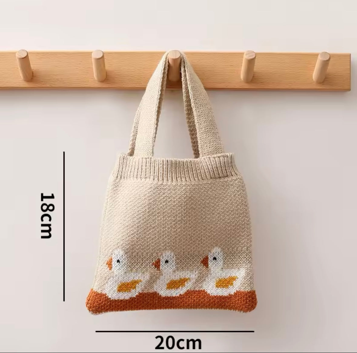Knit shoulder bag