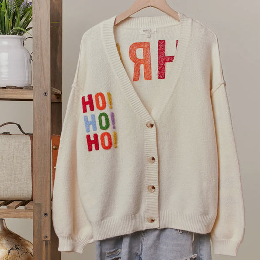 Ho! Ho! Ho! Cardigan pre-order