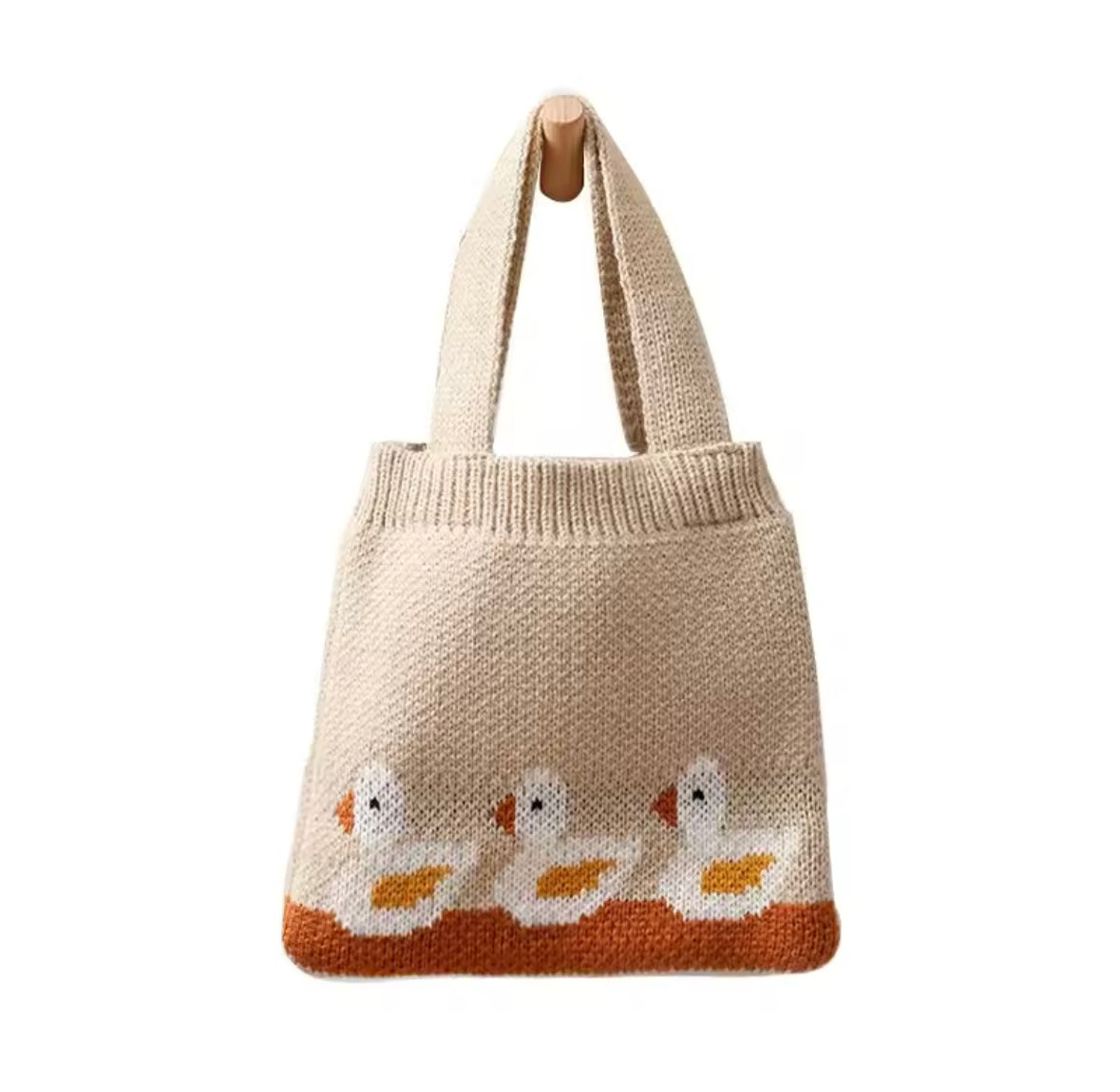Knit shoulder bag