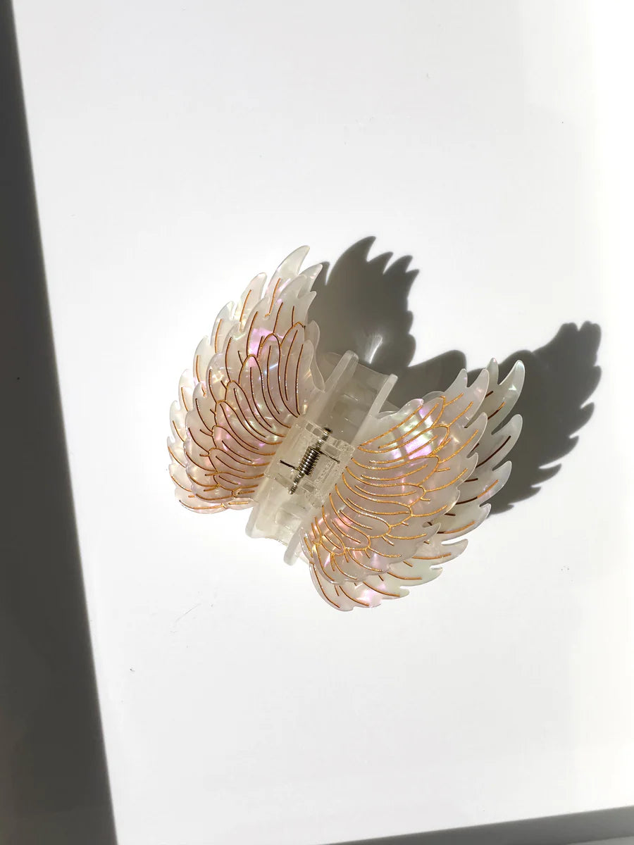 Jumbo Claw Clip ~ Angel Wings