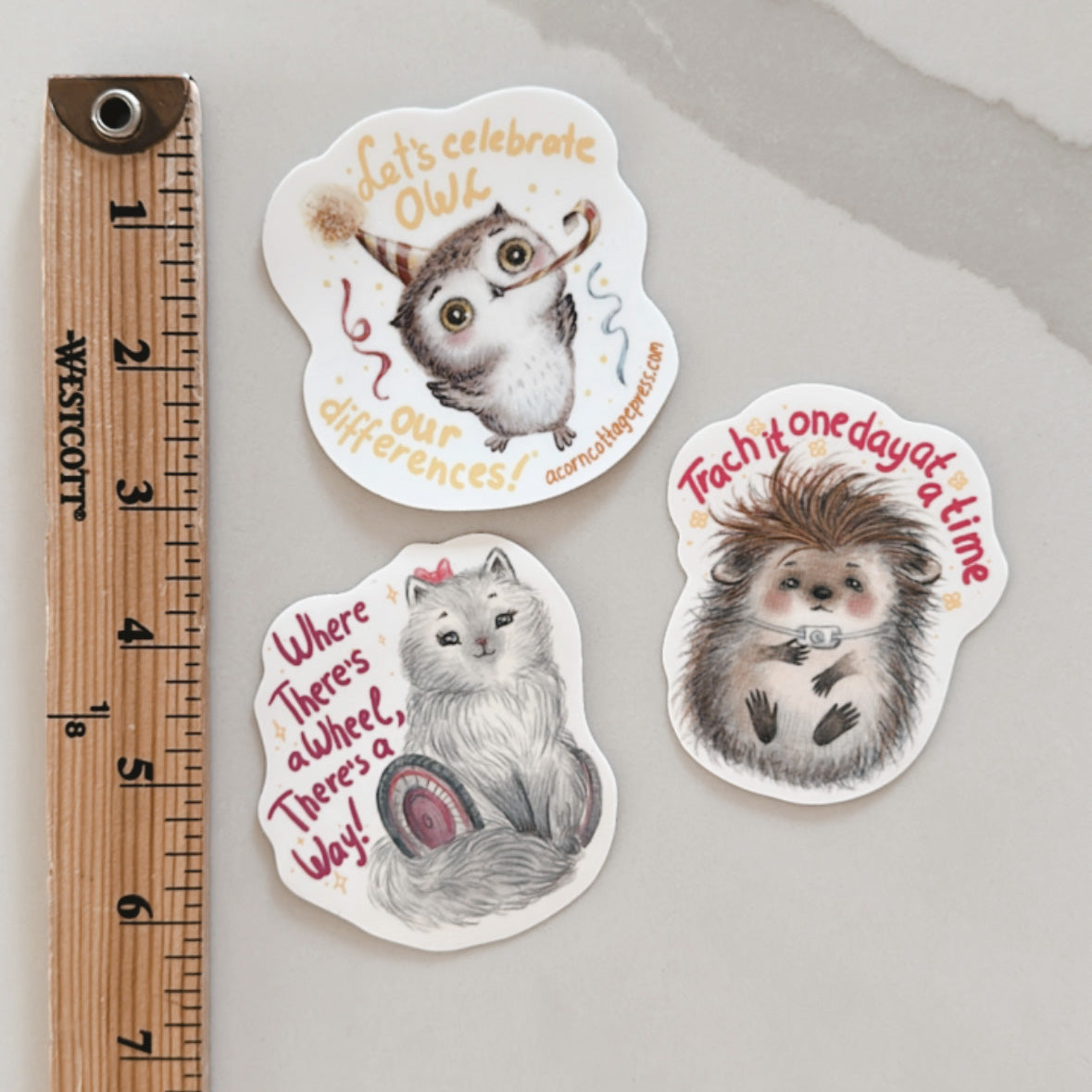 ‘Let it stick with you’ stickers