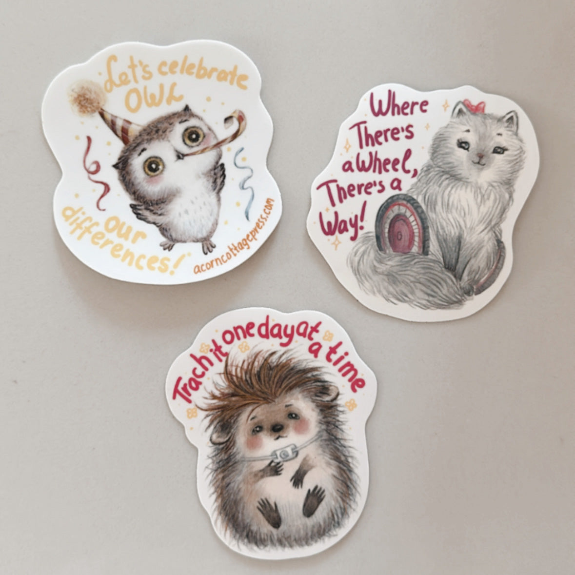 ‘Let it stick with you’ stickers