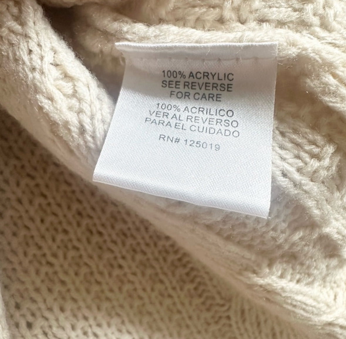 Women’s chunky sweater