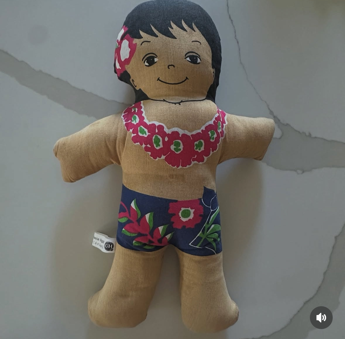 Hawaiian Huggables vintage 1970's Doll