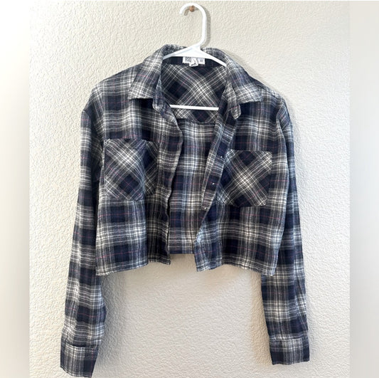 Women’s | Juniors RSQ Brand cropped flannel