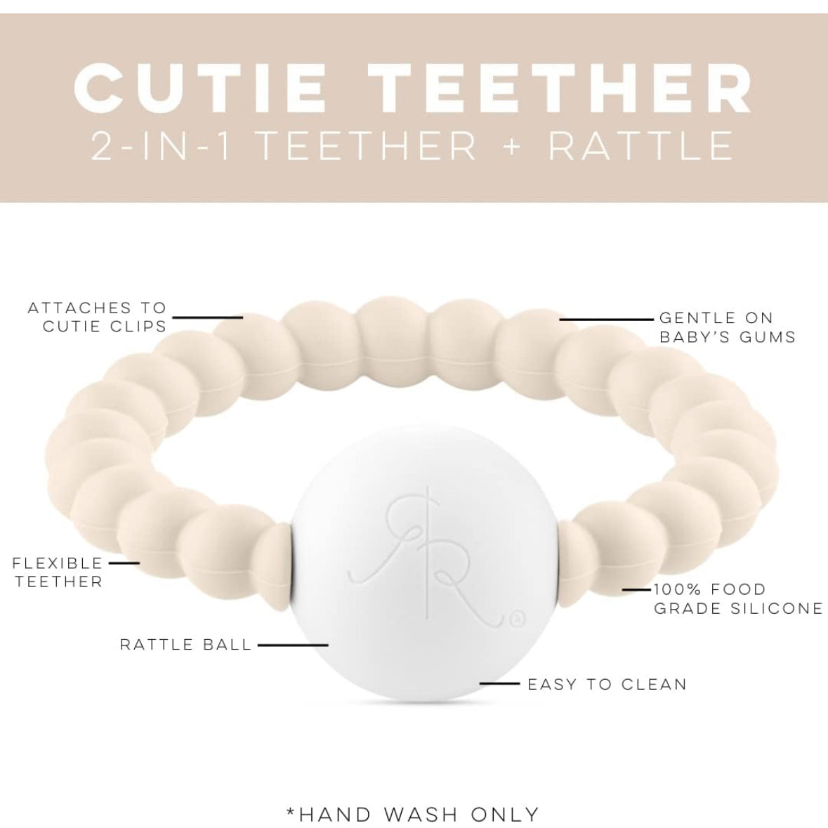 Cutie Teether Rattle