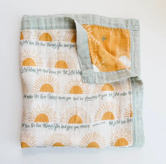 The Blessing Muslin Blanket ~ PRE-ORDER SHIPS MID MARCH