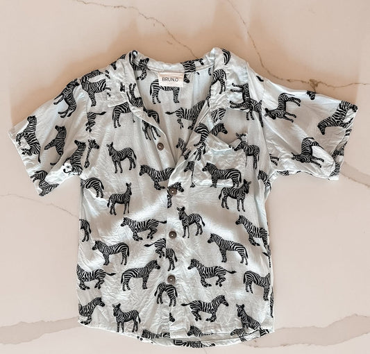 Zebra Button-up Shirt