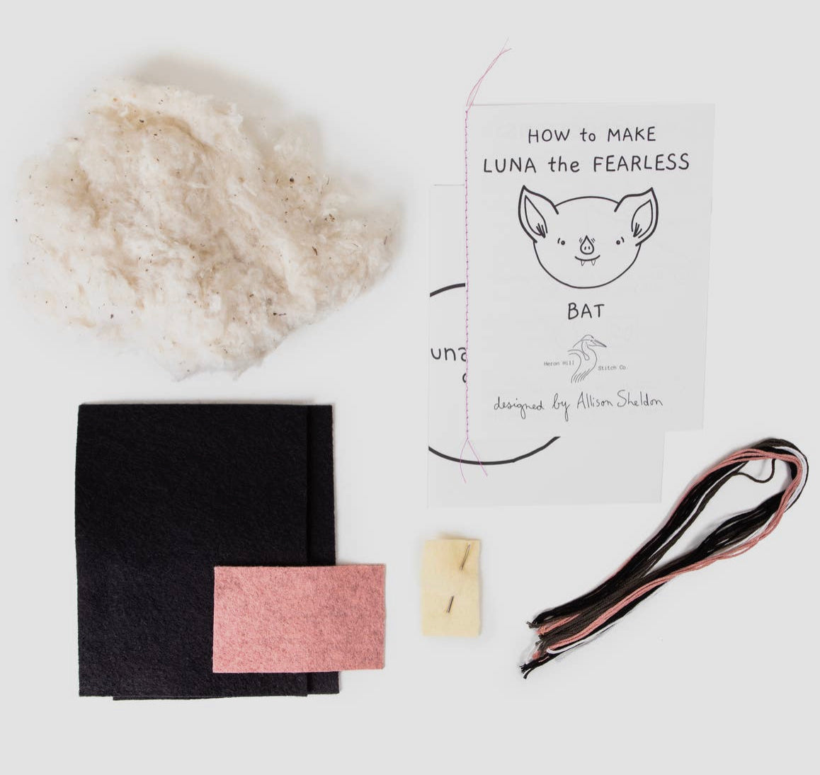Luna the Fearless Bat Sew Kit 🦇🪡